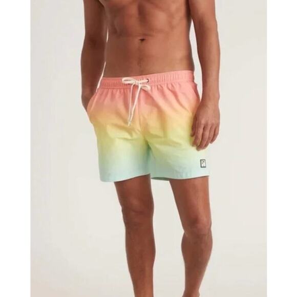 Marine Layer rincon Swim Trunks Multicolor Ombre NWT M - Picture 1 of 7